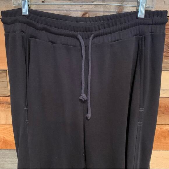 Free People Movement Back Into It Drawstring Lounge Jogger Dark Grey/Black Sz L - Picture 9 of 16